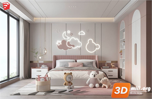 Children Room Scenes Skp FIles 